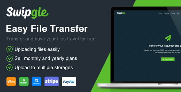 Swipgle - Easy File Transfer (SAAS)    Loaders And Uploaders