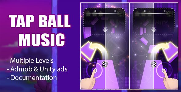 Tap Ball Music - (Unity - Admob) Android  Mobile Games