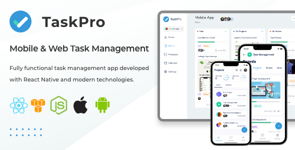 TaskPro | Mobile & Web Task Management App    