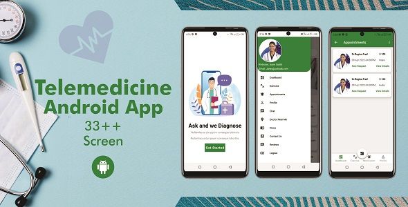 Telemedicine Doctor App - Booking Appointment with Doctors | Consultation | Android App Android  Mobile Templates