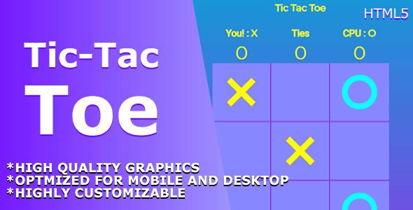 Tic Tac Toe Classic - HTML5 Game. image