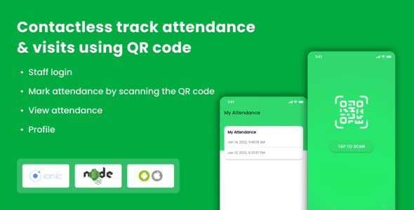 Track attendance using QR code    