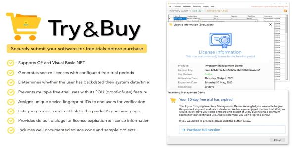 Try & Buy | Free Trial Maker For .NET Applications    