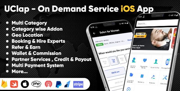 UClap - On Demand Home Service App | UrbanClap Clone | Handyman | iOS App    