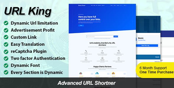 URL King - Advanced URL Shortener    