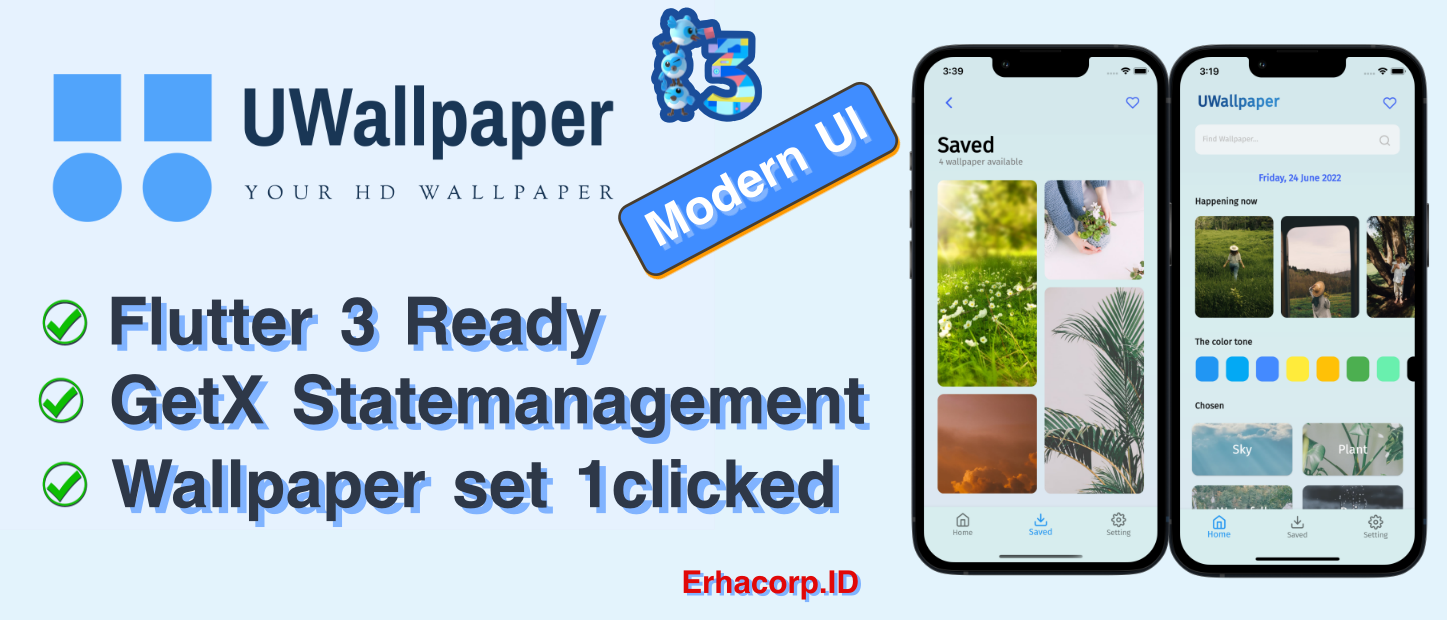 UWallpaper - HD Wallpaper Flutter v.3.3.2, Dart v.2.18 App with GetX | Google Admob | Pexels - 3