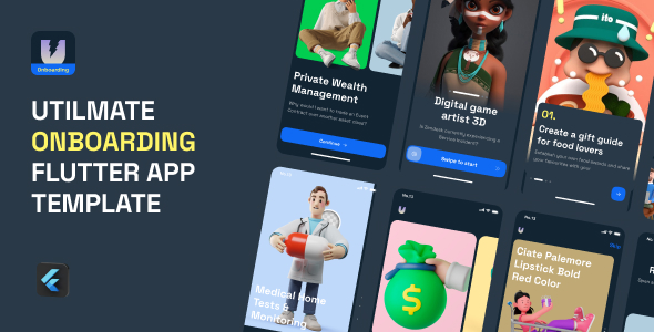 Ultimate – Onboarding Flutter App Template Flutter  Mobile 