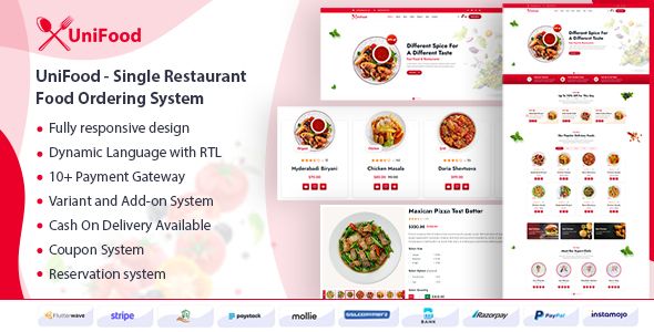 UniFood - Single Restaurant Food Ordering System  Miscellaneous  