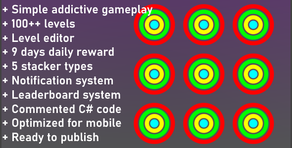 Unity Game Template - Stacky Colors    