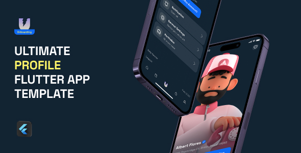 Utilmate – Profile Flutter App Template Flutter  Mobile 