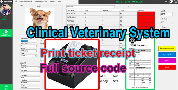 Veterinary Clinic System - C# MySQL    