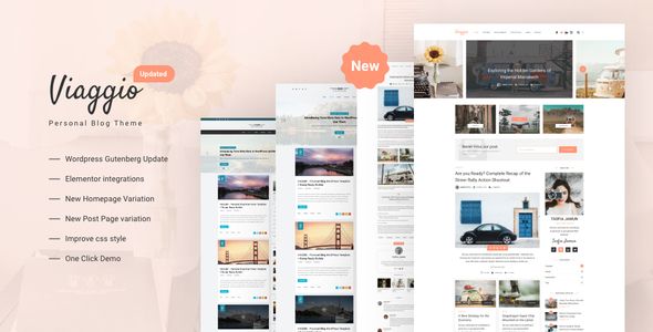 Viaggio - Personal WordPress Blog Theme WordPress Blog Magazine, Personal