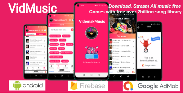 Videmak Music- Automatic Music Downloading and streaming Android application    