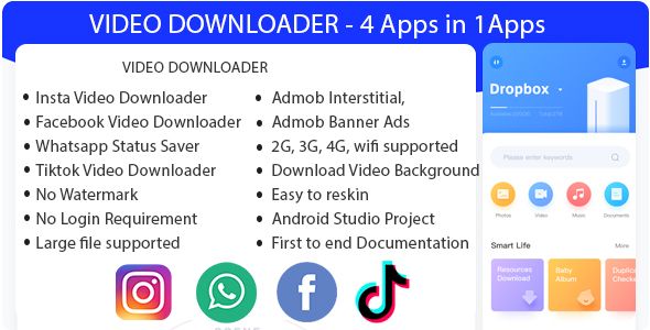 Video Downloader - 4 in 1    