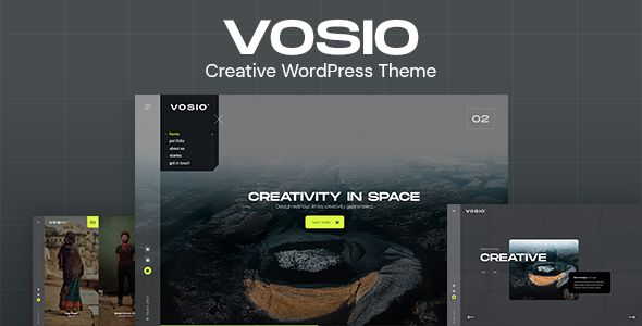 Vosio - Creative WordPress Portfolio WordPress Creative, Portfolio Web 
