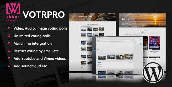 Votr Pro - Easy WordPress Vote Poll Plugin    