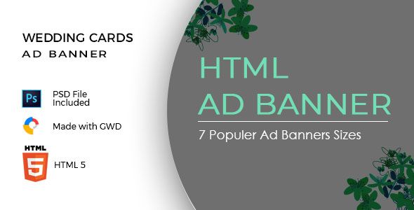 Wedding Cards Html5 Ad Banners    