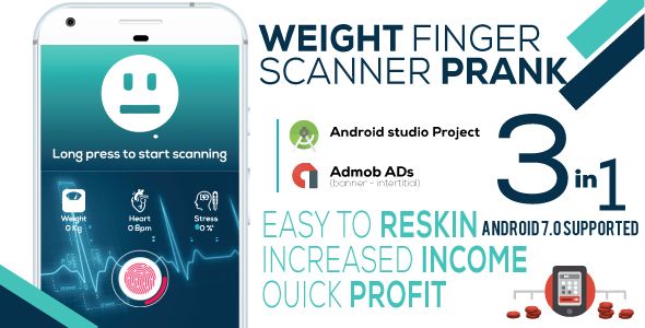 Weight Finger Scanner Prank + Admob Android  Mobile Full Applications