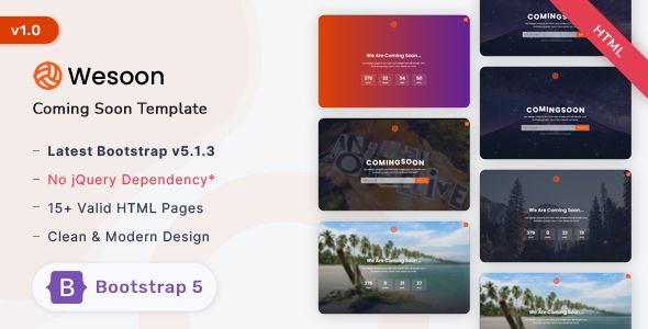 Wesoon - Comingsoon Template - Code.market