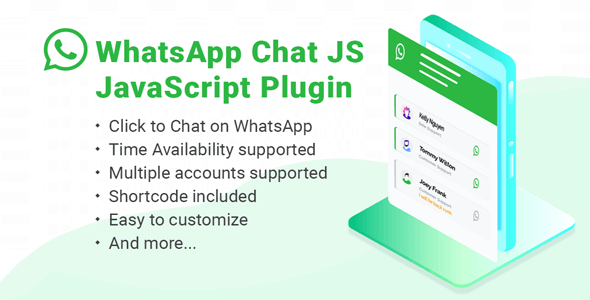 WhatsApp Chat Widget Button JS - JavaScript Plugin    
