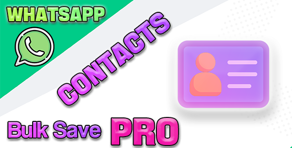 Whatsapp Contacts Bulk Save 1.0.1 Apps