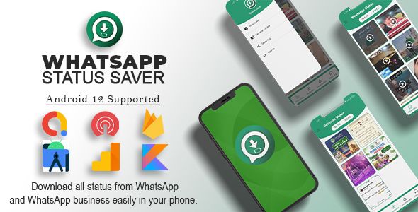 Whatsapp Status Saver & WhatsApp Business with Admob ads Android Business Mobile Full Applications