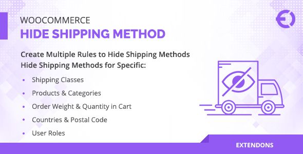 WooCommerce Hide Shipping Method for Product, Category & More    