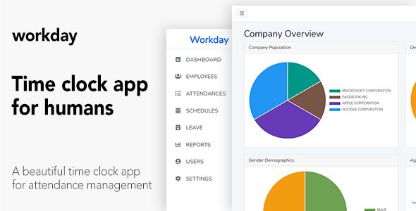 Workday - A Time Clock Application For Employees    