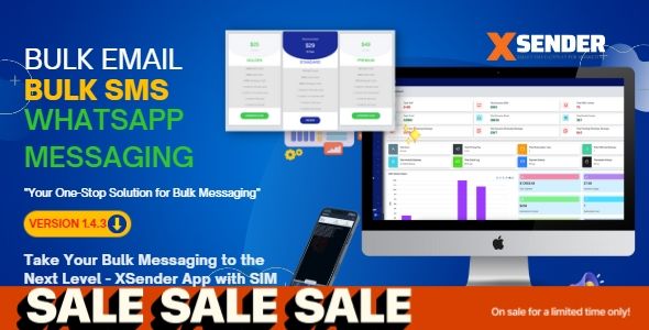 XSender - Bulk Email, SMS and WhatsApp Messaging Application  Miscellaneous  