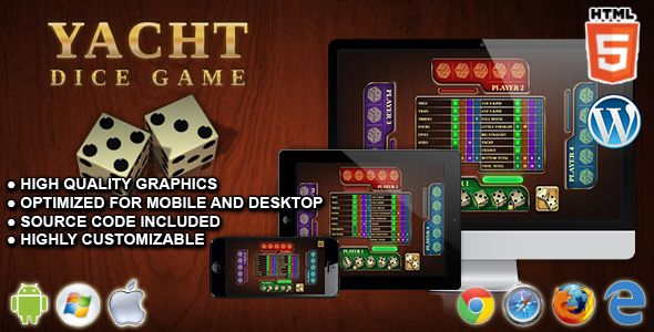 Yacht Dice Game - HTML5 Board Game Games - code.market