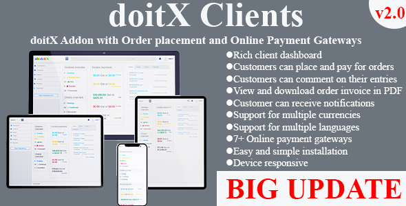 doitX Clients - doitX Addon with Online Payment Gateways    
