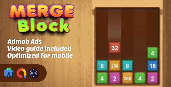 drop Merge  ( Admob + Android Studio) Android  Mobile Games