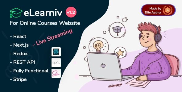 eLearniv - React Next.js Learning Management System    