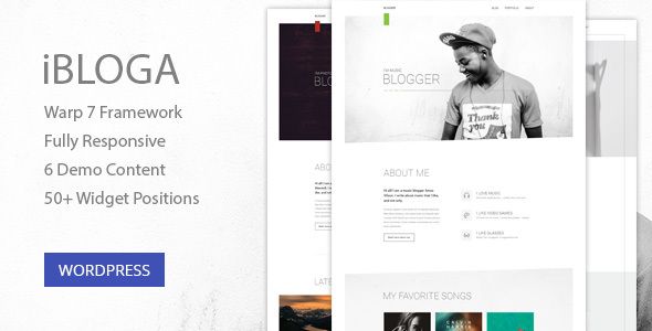 iBloga — Multipurpose Blog Template for creative professions    