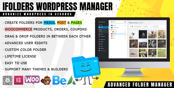 iFolders – Ultimate WordPress Media, Pages, Posts Folder Manager    