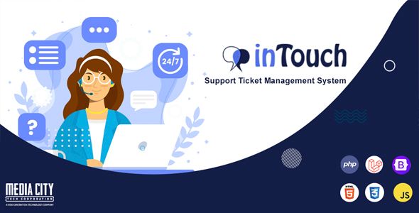 inTouch - Laravel Support Ticket Management System image
