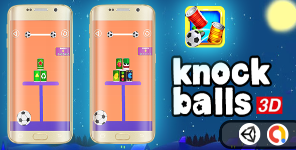 knock balls 3D - Shoot (Unity Complete Game + Admob )    