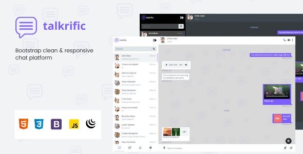 talkrific - Clean & responsive Chat Platform    Templates
