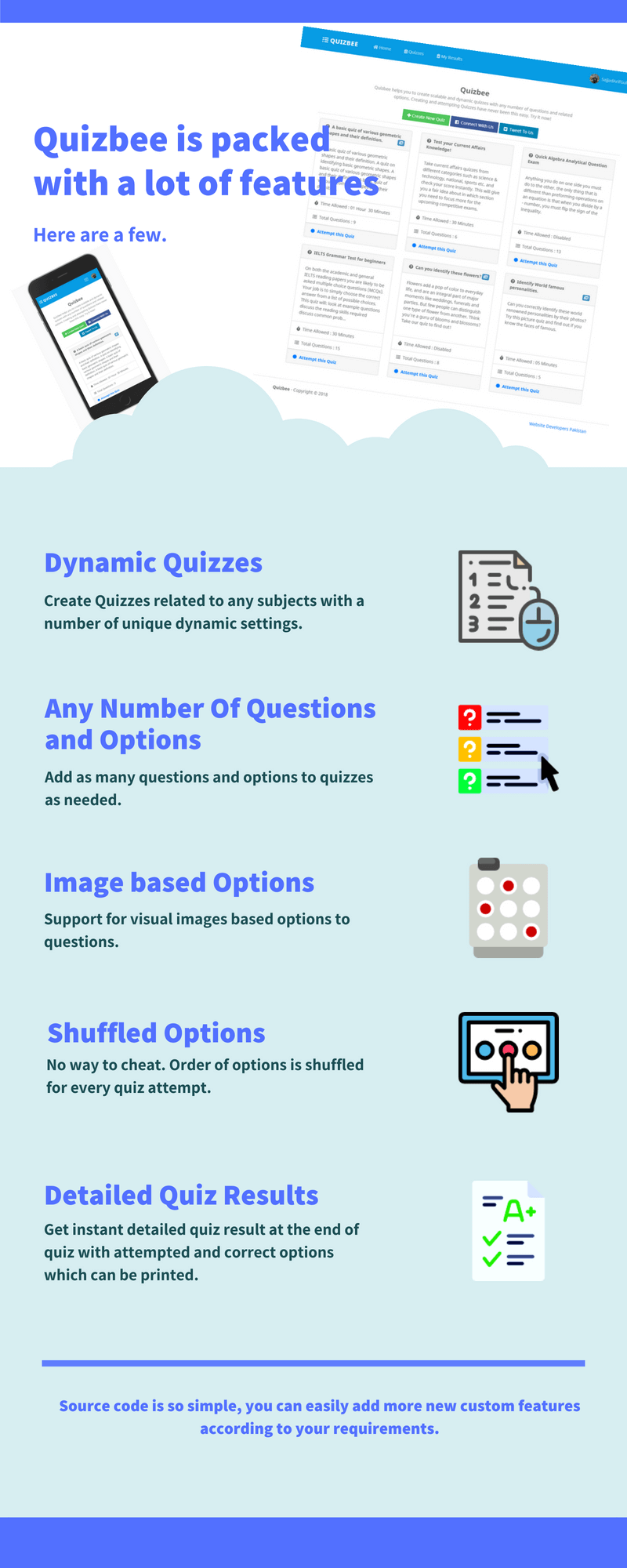 Features of Quizbee