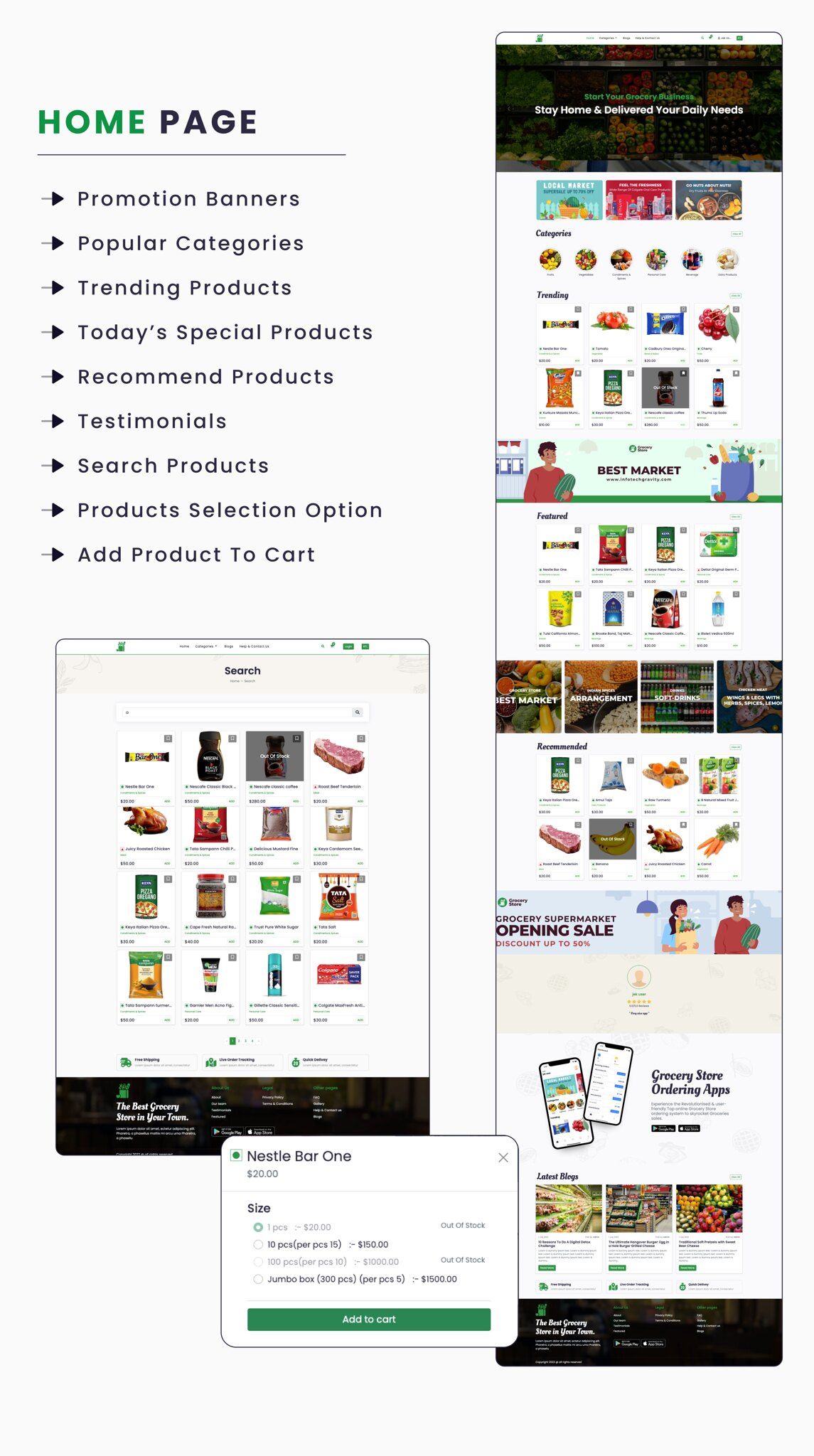 Single Grocery, Food, Pharmacy Store Website & Delivery Boy Application With Admin Panel - 5