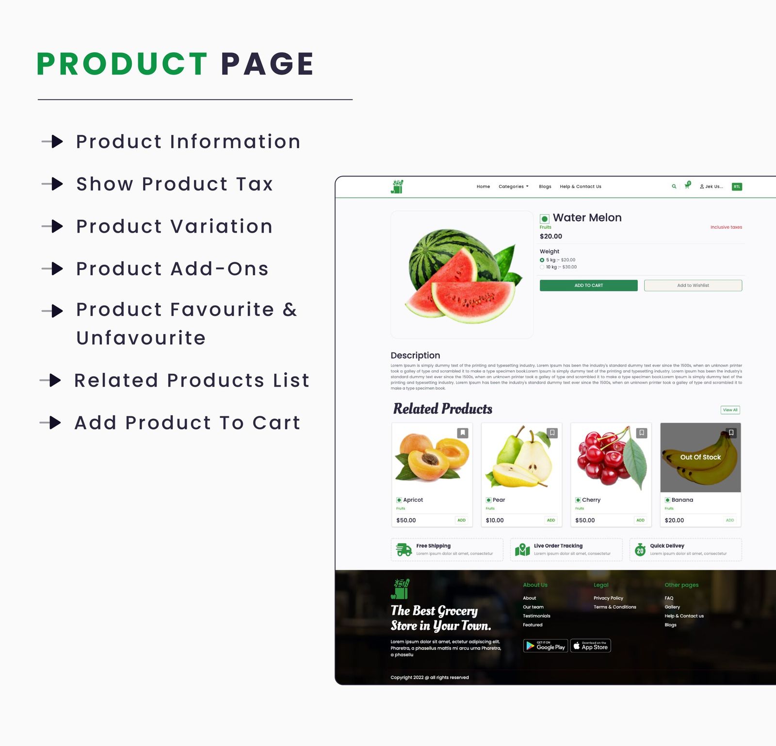 Single Grocery, Food, Pharmacy Store Website & Delivery Boy Application With Admin Panel - 6