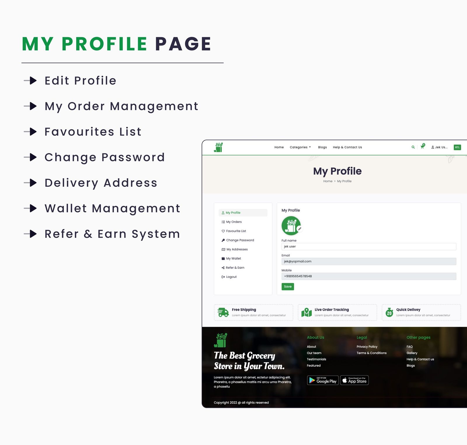 Single Grocery, Food, Pharmacy Store Website & Delivery Boy Application With Admin Panel - 10