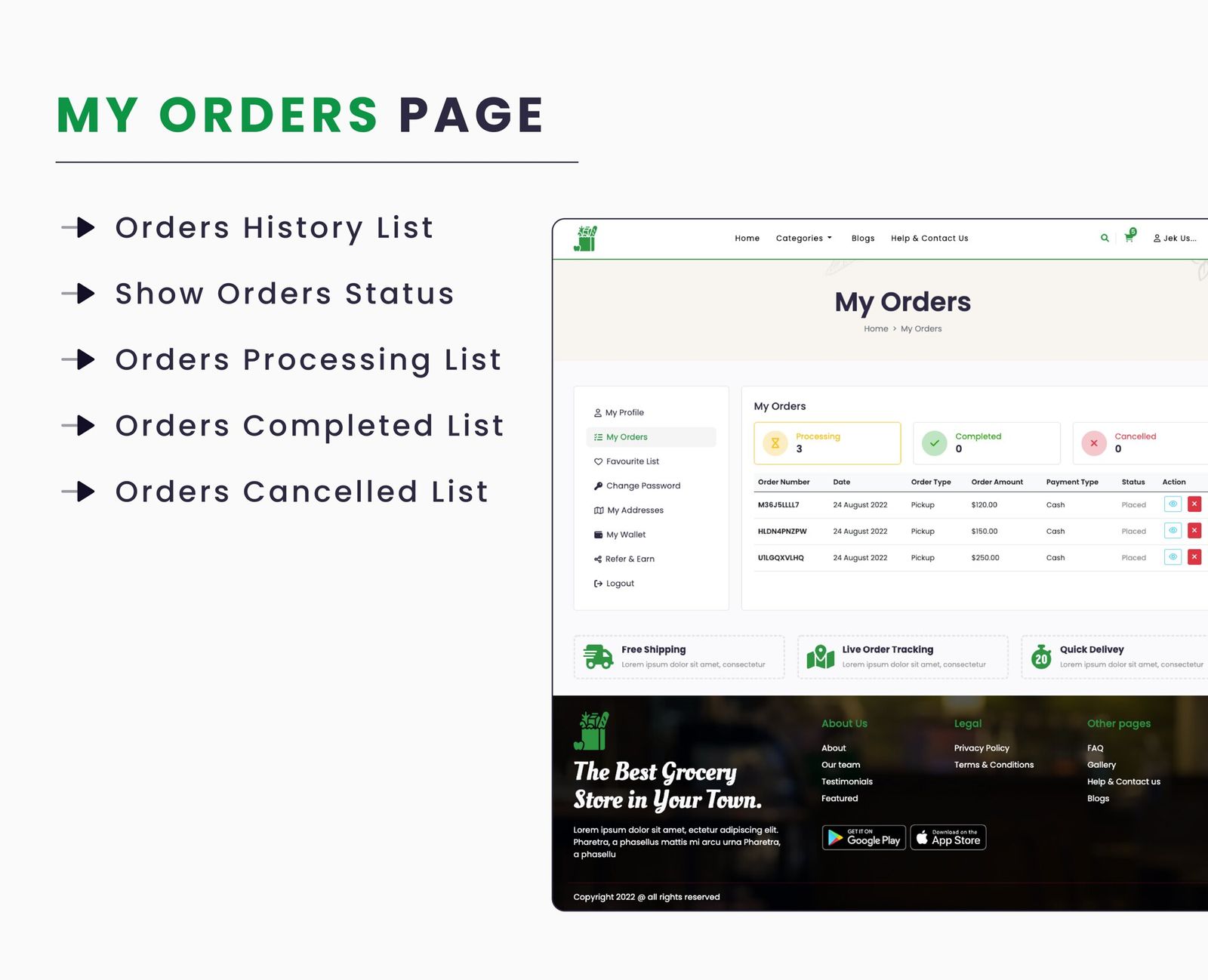Single Grocery, Food, Pharmacy Store Website & Delivery Boy Application With Admin Panel - 9