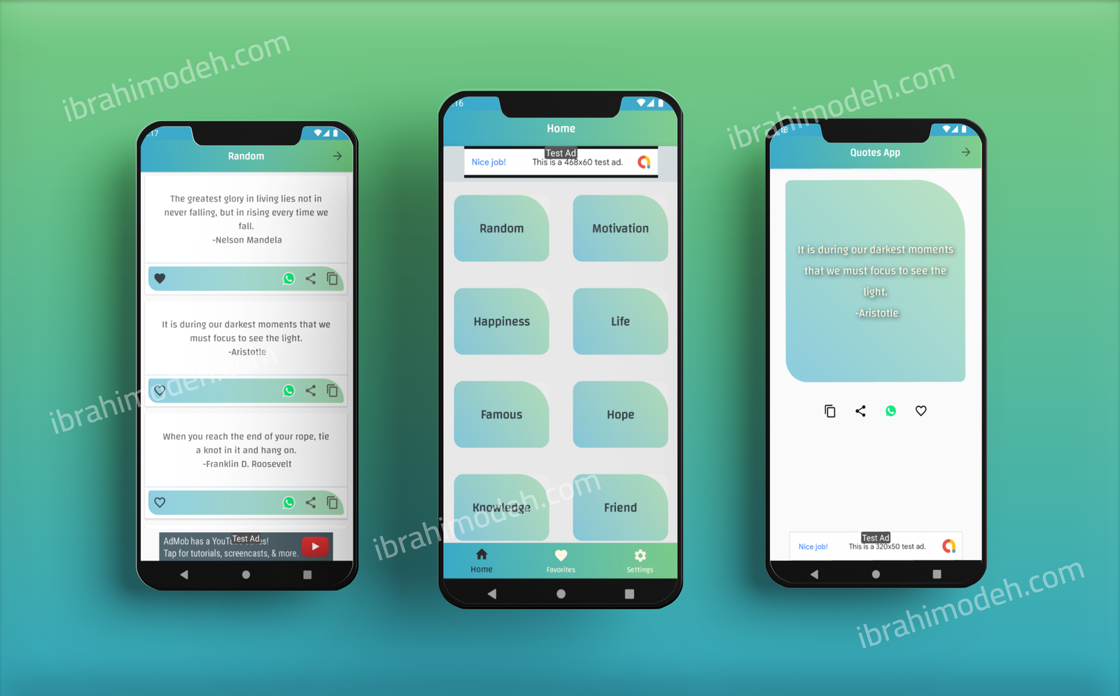 My Quotes App with Admob - 4