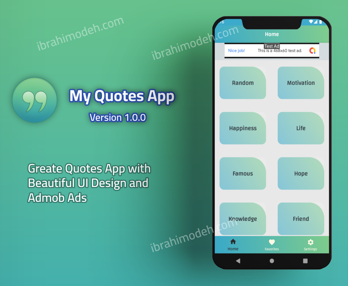 My Quotes App with Admob - 3