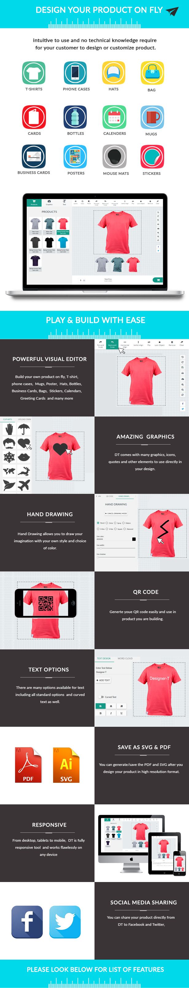Design Tailor - Complete Custom Product Designer Plugin - 1