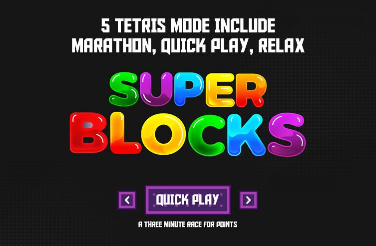 Super Tetris - HTML5 Game - 1
