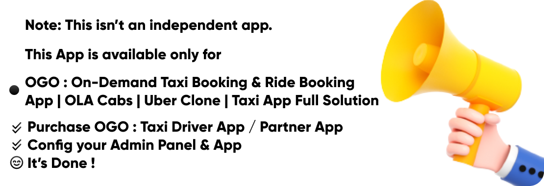 OGO : Taxi Driver App / Partner App - 1