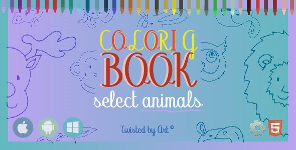 Coloring Book Select Animals