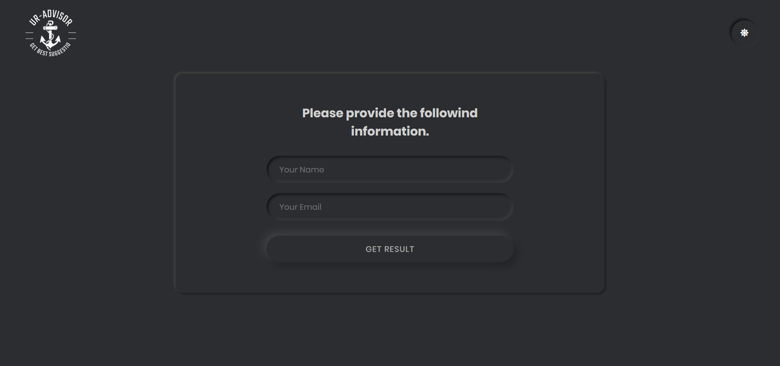 Dark subscriber page